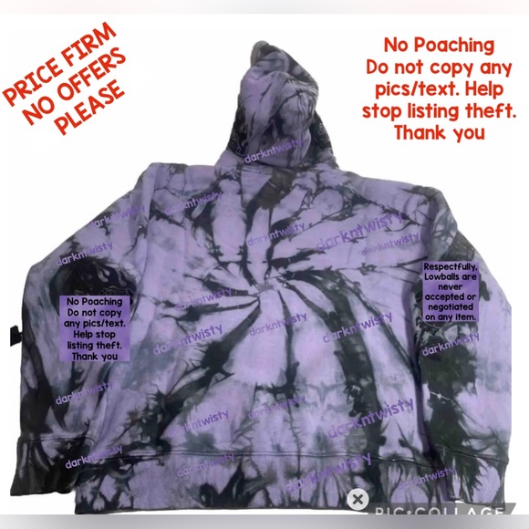 BNWT CIVIL REGIME BLACK ROSE HOODIE LAVENDER DREAM WASH LRG MENS HOODIE UNISEX - Picture 3 of 15